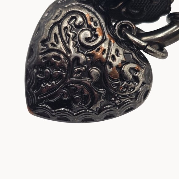 Kathy Van Zeeland Keychain Whimsy Gothic Punk Retro Bag Accessory Silver Tone - Picture 8 of 15